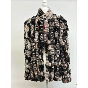 Barebac black and white fur light coat